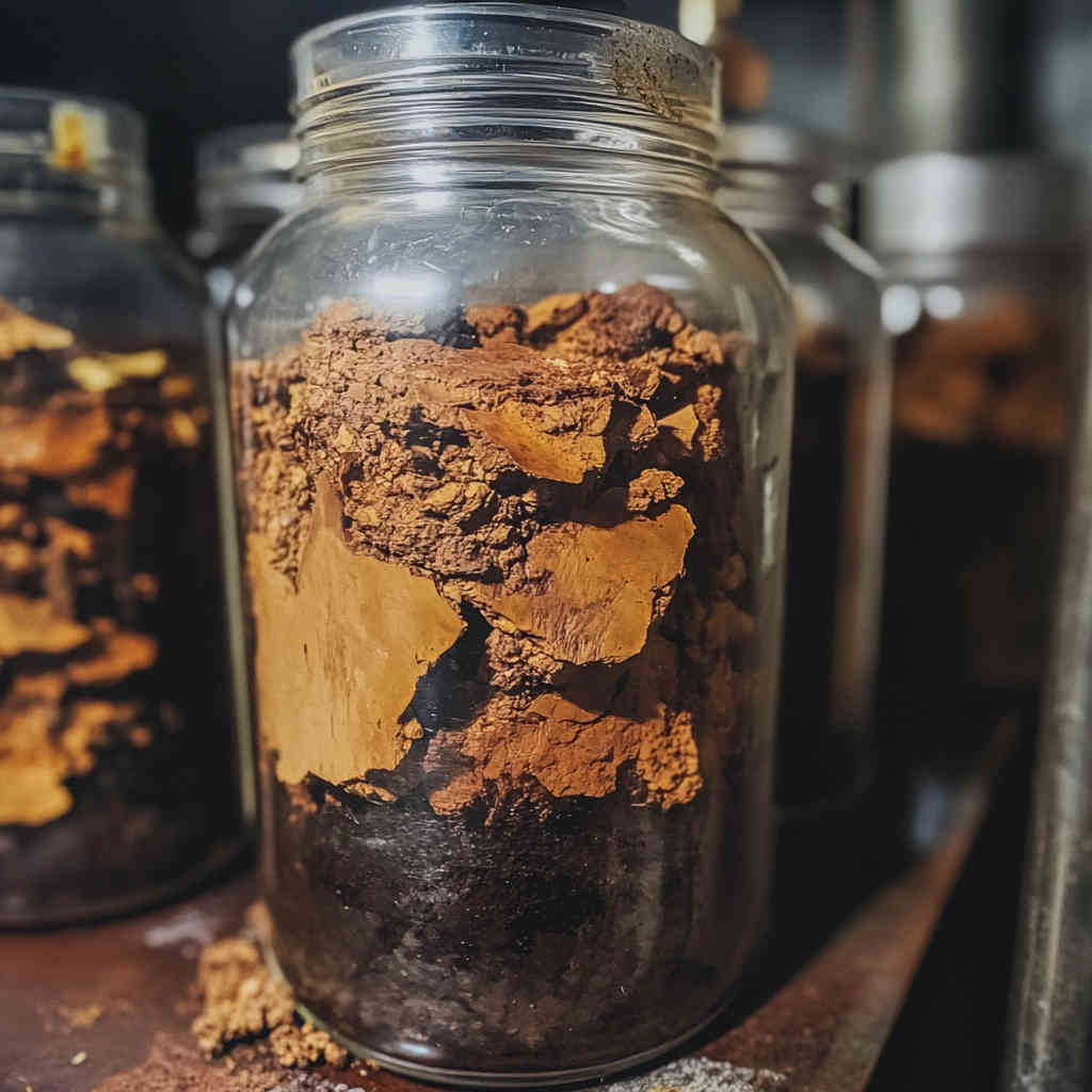 Chaga mycelium in fermentation tank