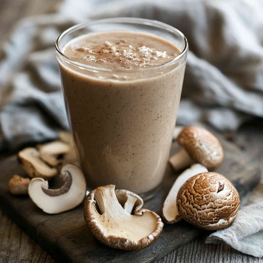 Shiitake extract in smoothie