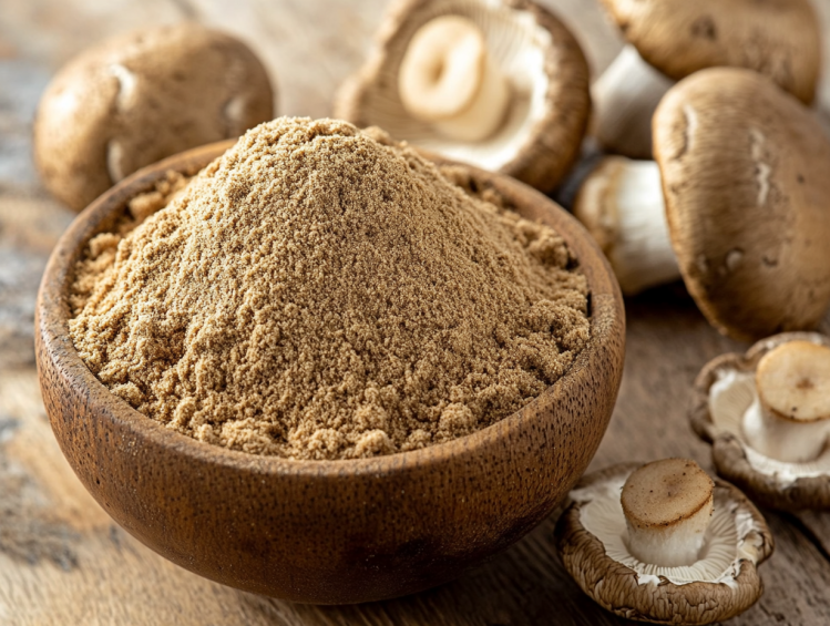 Shiitake mushroom powder in seasoning mix