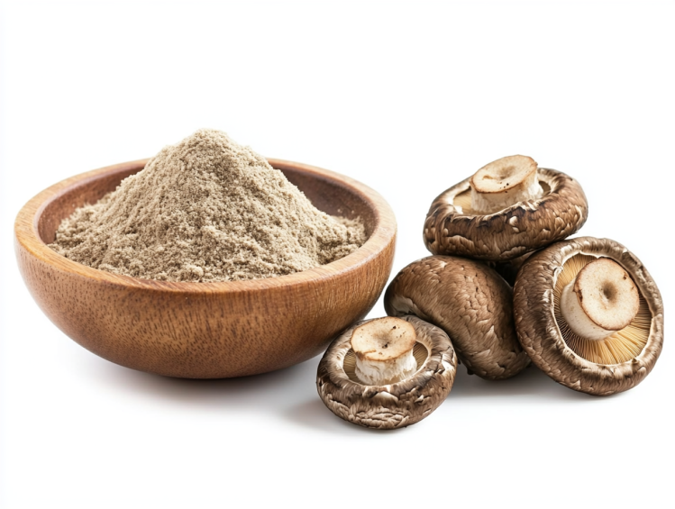 Shiitake mushroom powder in meat dishes