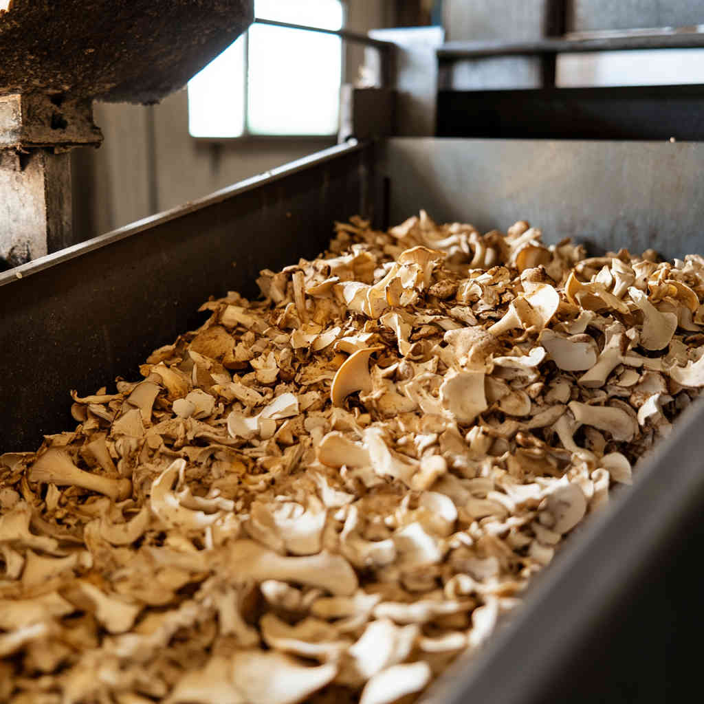Drying and Milling Extracted Mushrooms